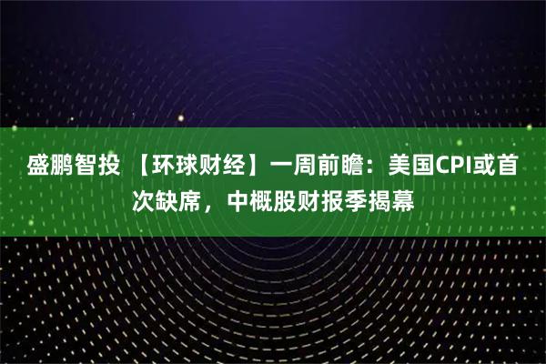 盛鹏智投 【环球财经】一周前瞻：美国CPI或首次缺席，中概股财报季揭幕