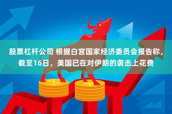 股票杠杆公司 根据白宫国家经济委员会报告称，截至16日，美国已在对伊朗的袭击上花费